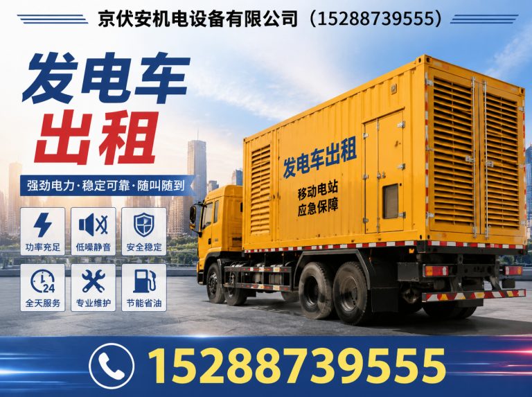 广元应急发电机出租展示图