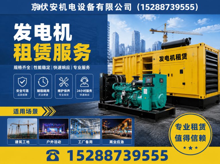 广元发电机出租展示图